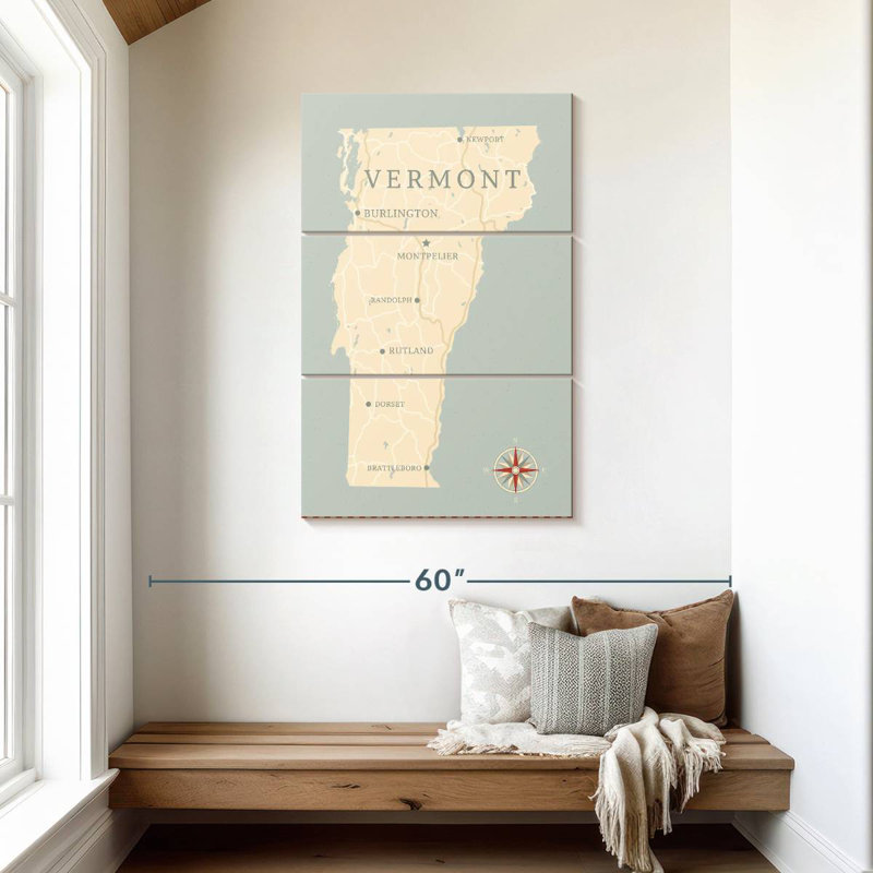 Carte d'État du Vermont à Aliaz