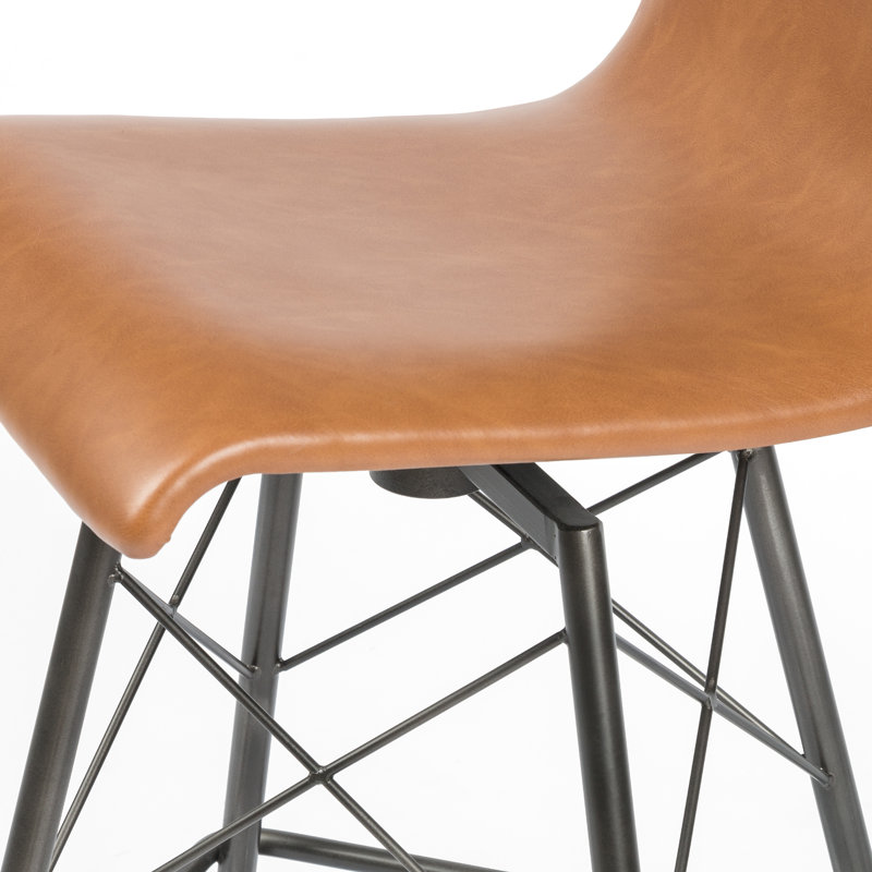Rikhil Swivel Extra Tall Stool, Sonoma Butterscotch Top Grain Leather, Counter Stool (26" Seat Height)