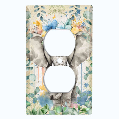 Copper Rust Patina Teal Print 1 - Gang Toggle Light Switch Standard Wall Plate