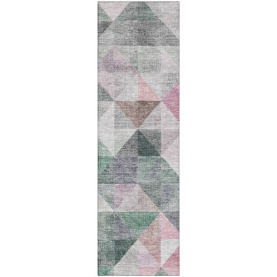 Premium Machine Washable Ariel Geometric Rug