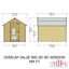 6 ft. W x 8 ft. D Overlap Apex Wooden Shed-990915303