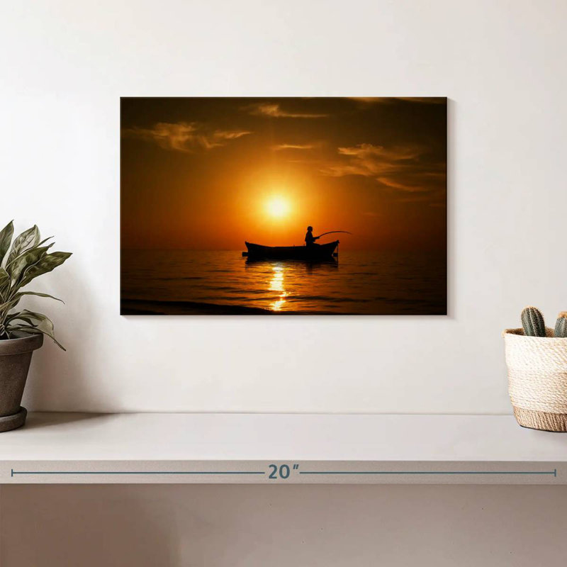 Senne Golden Sunset Pêche, H 8 po x l 12 po