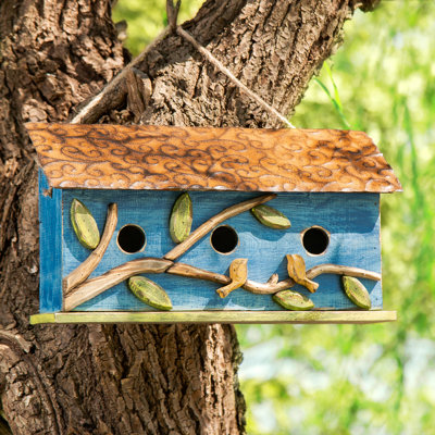Buendia 8.5'' H x 15.75'' W x 4.75'' D Weather Resistant Birdhouse