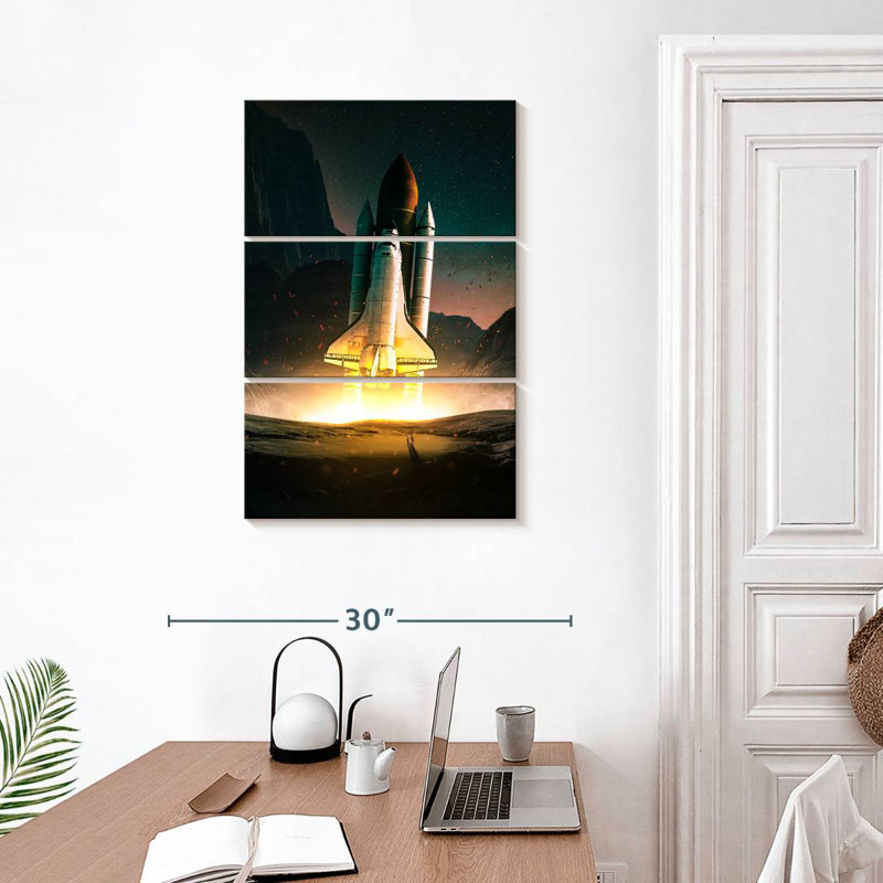 Space Shuttle Fantasy, 32" H x 20" W