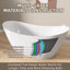 66" X 32" Freestanding Soaking Acrylic Bathtub