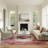 Abbate Oriental Ivory/Pink Indoor Area Rug-1463695796