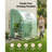Walk-in Greenhouse, 78" x 39.4" x 78.7" Greenhouse for Outdoors with Window, PE Cover, 3-Tier Shelf, Roll-Up Zipper Doors, Walk in Green House Kit, Portable Plant Garden Hot House for Backyard