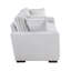 Canapé Zian, microfibre et velours côtelé gris clair, 4 coussins assortis, 92 po-118708312