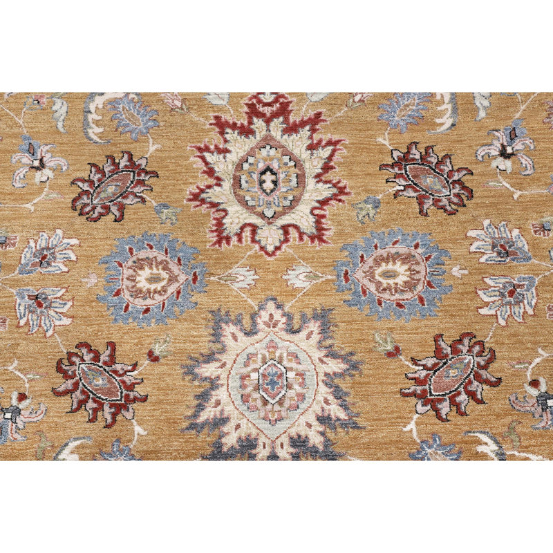 Hand Knotted Wool Oriental Area Rug, Rectangle 9' x 12'