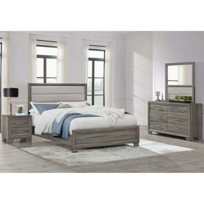 Ensemble de chambre avec grand lit 4 pièces Funston