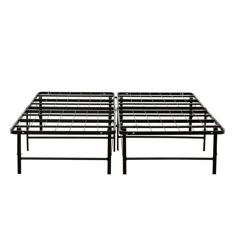 Très grand sommier en métal très grand, structure, support, espace sous le lit, lit plateforme facile à installer, sommier robuste sans sommier, tailles multiples