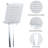 Chrome high pressure multi function with hand held shower faucet