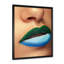 Gros plan sur les lèvres avec maquillage et supports tendance - Photographie sur toile-59843855-59843859
