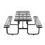 Tables de pique-nique rectangulaires 96 "noires-1435725837