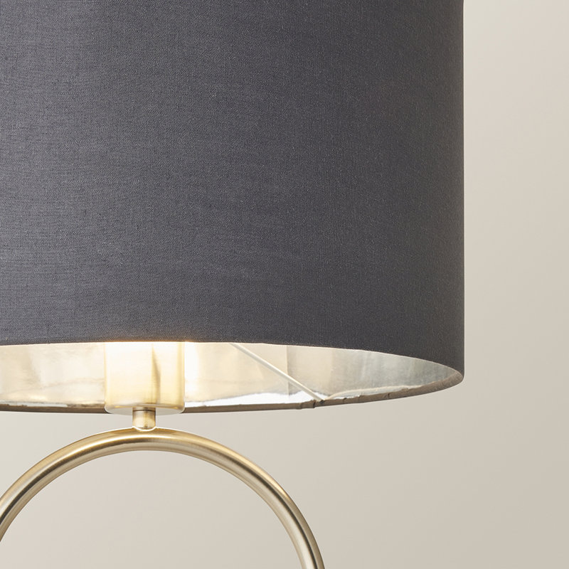 Suejin Metal Table Lamp, Dark Grey