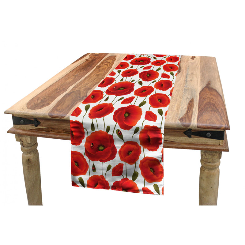 Poppy Table Runner, 90" x 16"