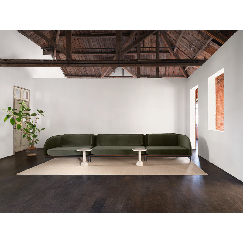 Arc Sofa Two-Seater Left / Right, Natural Walnut, Main Line Flax 20, Left 