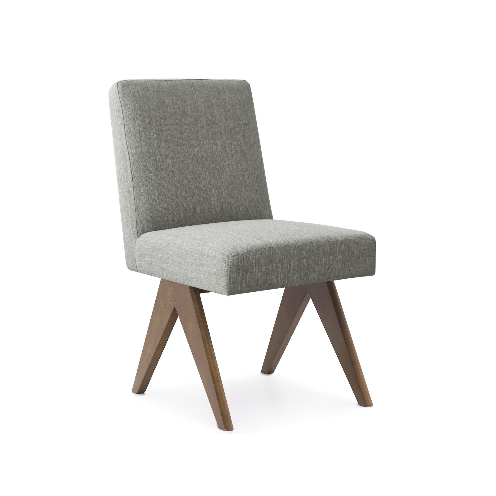 Brittnie Mid Century Modern Dining Chair, Gray