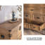 Armoire d'appoint en bois massif rétro