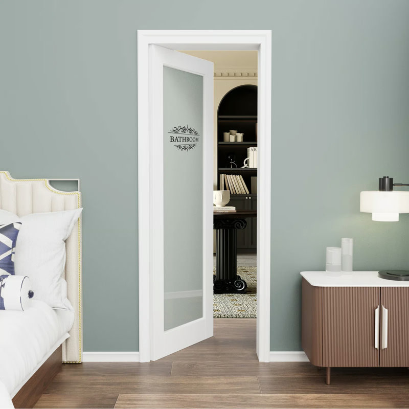 Porte de salle de bain intérieure 80 po / 96 po H, 18 po x 80 po