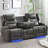 79.5'' Faux Leather Reclining Sofa-739635511