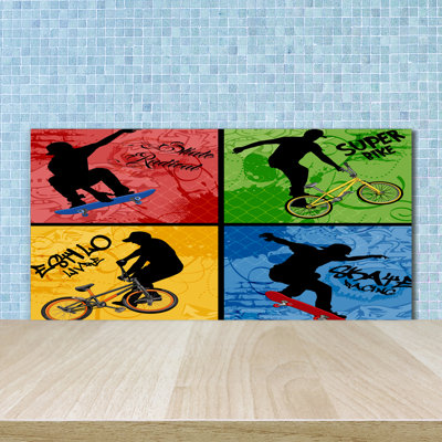 Beaton 50cm W x 100cm L Glass Peel and Stick Panel