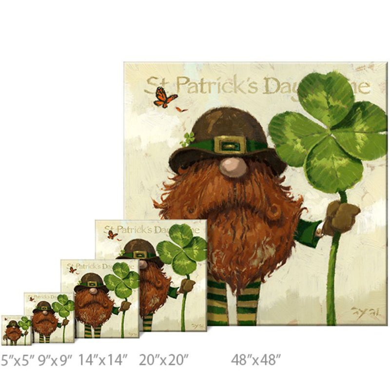 Art mural giclée St. Pat's, H 9 po x l 9 po x P 1 po