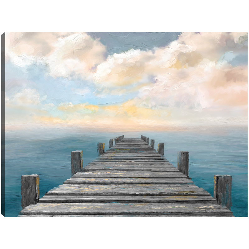 «Ocean Sky» par Studio Arts, reproduction d'art sur toile, Toile tendue, H 11 po x l 14 po x P 1,5 po