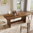 63" Mid Century Modern Rectangular Brown Wood Dining Table, Seats 4-6 People-552602100