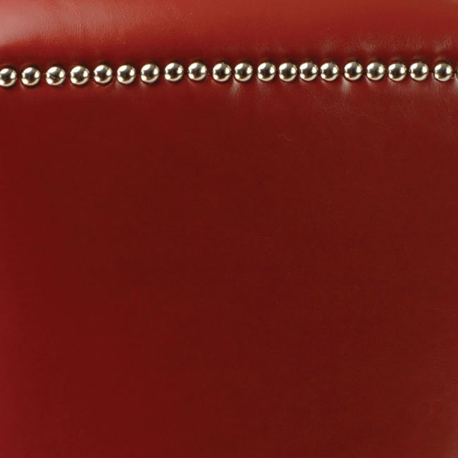 Repose-pieds carré Maiden, rouge