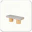 Banc contemporain rembourré avec pieds épais-1654192489