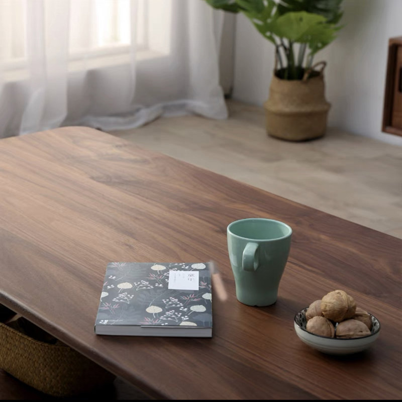 Modern simple double-layer coffee table, 17.7" H x 55.1" L x 23.6" W