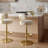 Koepp Cream Textured Performance Fabric Adjustable Stool