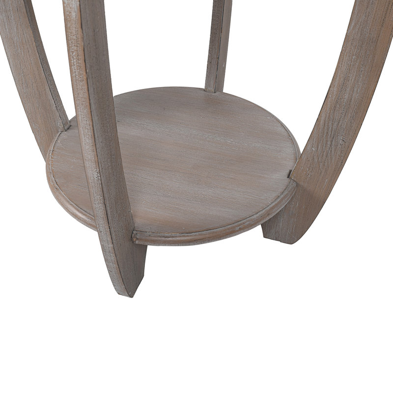 Jerick Rustic Farmhouse End Table, French Country Accent Side Table
