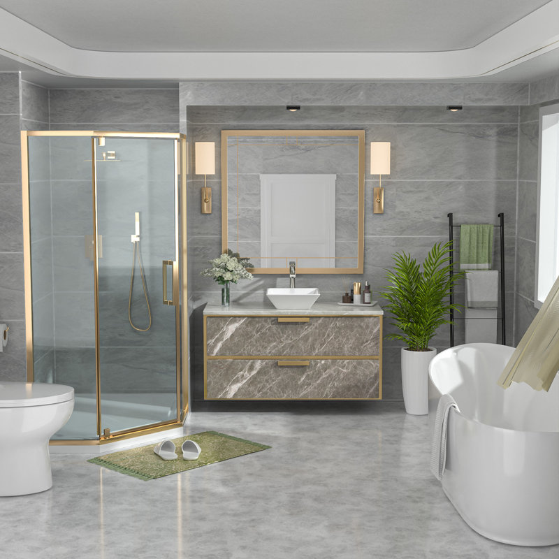White Ceramic Square Vessel Bathroom Sink