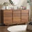 Catarina 59‚Äù Wide Modern 9 Drawer Dresser, Wooden Storage Chest Of Drawers,Walnut-770600031
