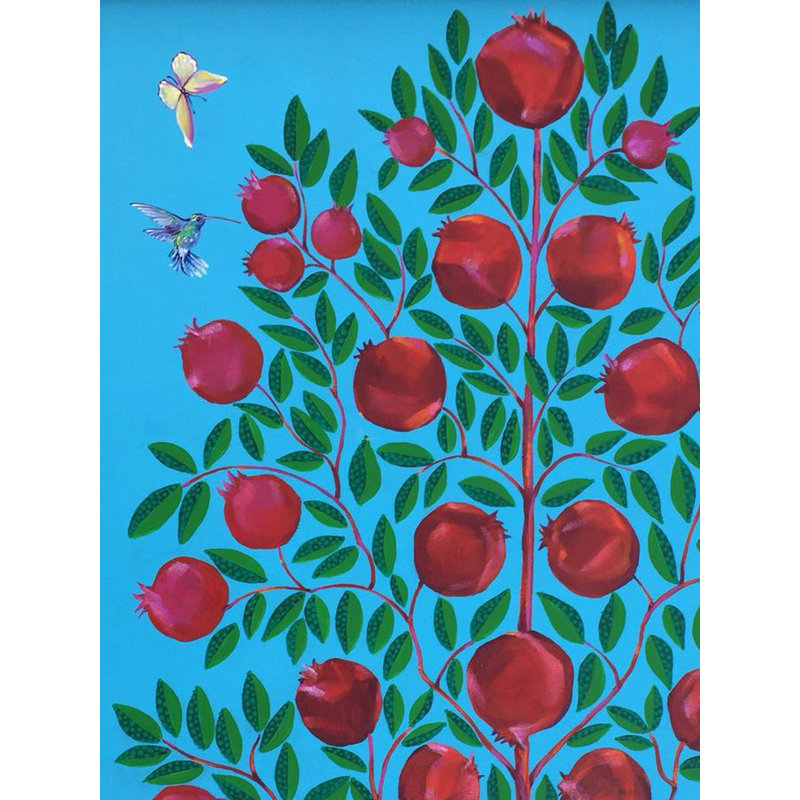 Ma cour arrière | Acrylique sur toile | Par Anjali Aggarwal