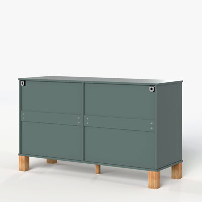 Commode double 6 tiroirs en bois robuste
