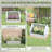 Garden Bed With Mini Greenhouse, Galvanized Outdoor Planter Box With Cover-113997871