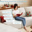 Canapé modulaire surdimensionné Boneless, canapé en U avec velours côtelé et méridienne convertible, repose-pieds confortable avec espace de rangement, repose-pieds en nuage pour le salon, appartement (beige, forme en U)-1902851239