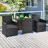 Safaree 2 - Person Patio Conversation Set with Cushions-2134042828-2134042831