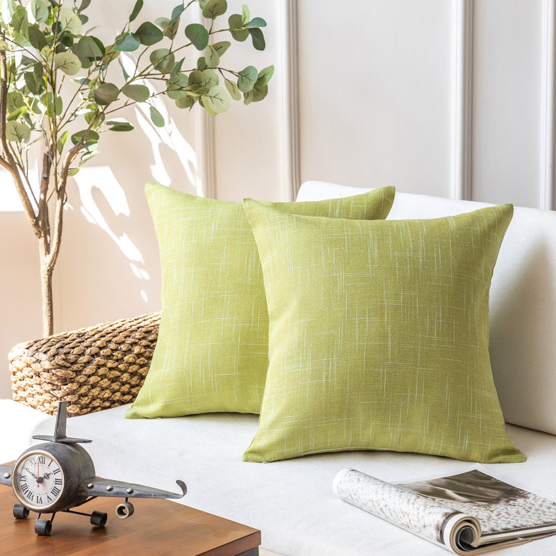 Coussin décoratif carré, 18 po x 18 po, Off-white, Pillow Cover