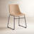 Anke Vegan Leather Dining Chairs, Light Brown-1017218207