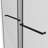 72 In. W X 76 In. H Freestanding Double Sliding Frameless Shower Enclosure In Matte Black Finish-122790628