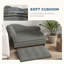 Canapé pour animal de compagnie Pawhut, canapé pour chien, lit surélevé pour petits et moyens chiens, avec rangement caché, coussin doux capitonné, gris-1100952308