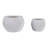 Polyresin Planters With Twisted Design And Sculptural Detailing, Set Of 2-1438223762