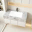 Lavabo en céramique 36 po gris clair et encastrable 36 po, sans armoire, sans robinet ni drain, convient aux meubles-lavabos TILLEY, YOLAN, etc.