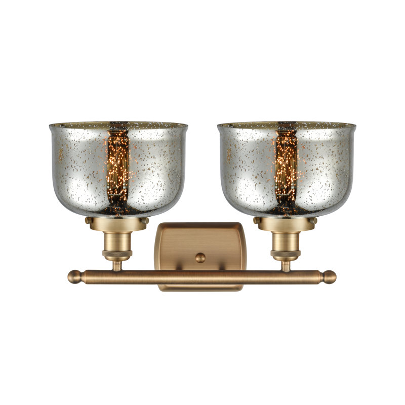 2 - Light Dimmable LED Bath Bar, Brushed Brass