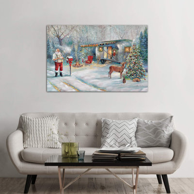 Santa's Hideaway by Ruane Manning - Wrapped Canvas Painting