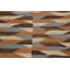 Tapis ivoire / gris en laine fabriqué à la main de conception unique 4 pi 8 po x 6 pi 9 po Lowena